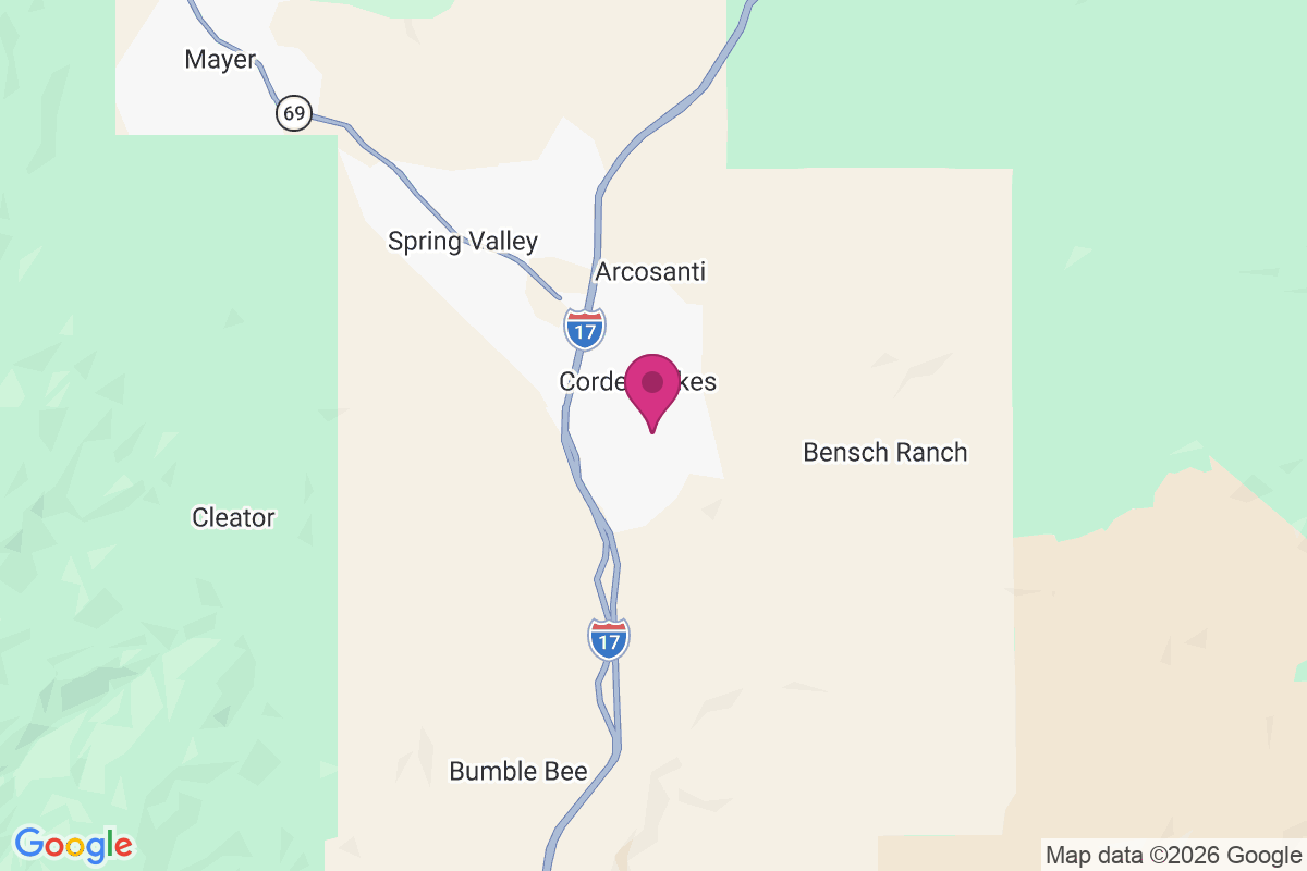 Cordes Lakes map