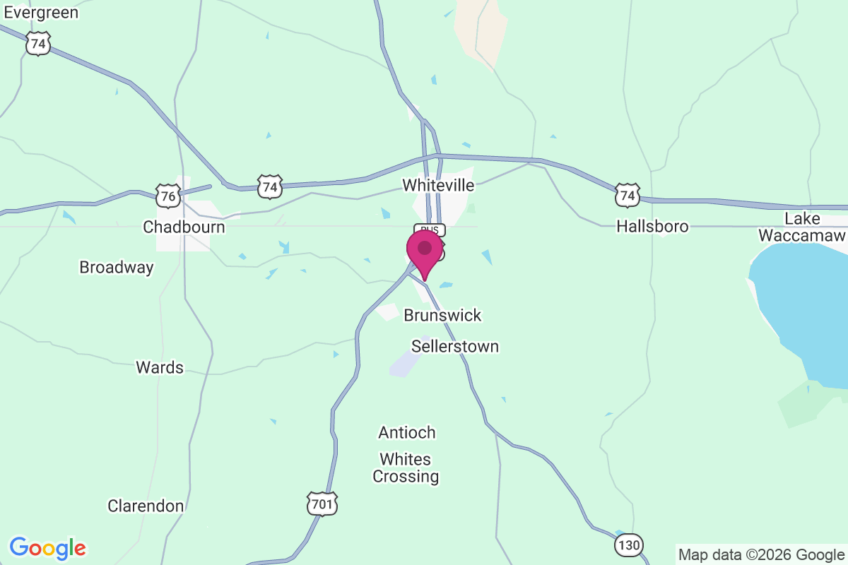 South Whiteville map