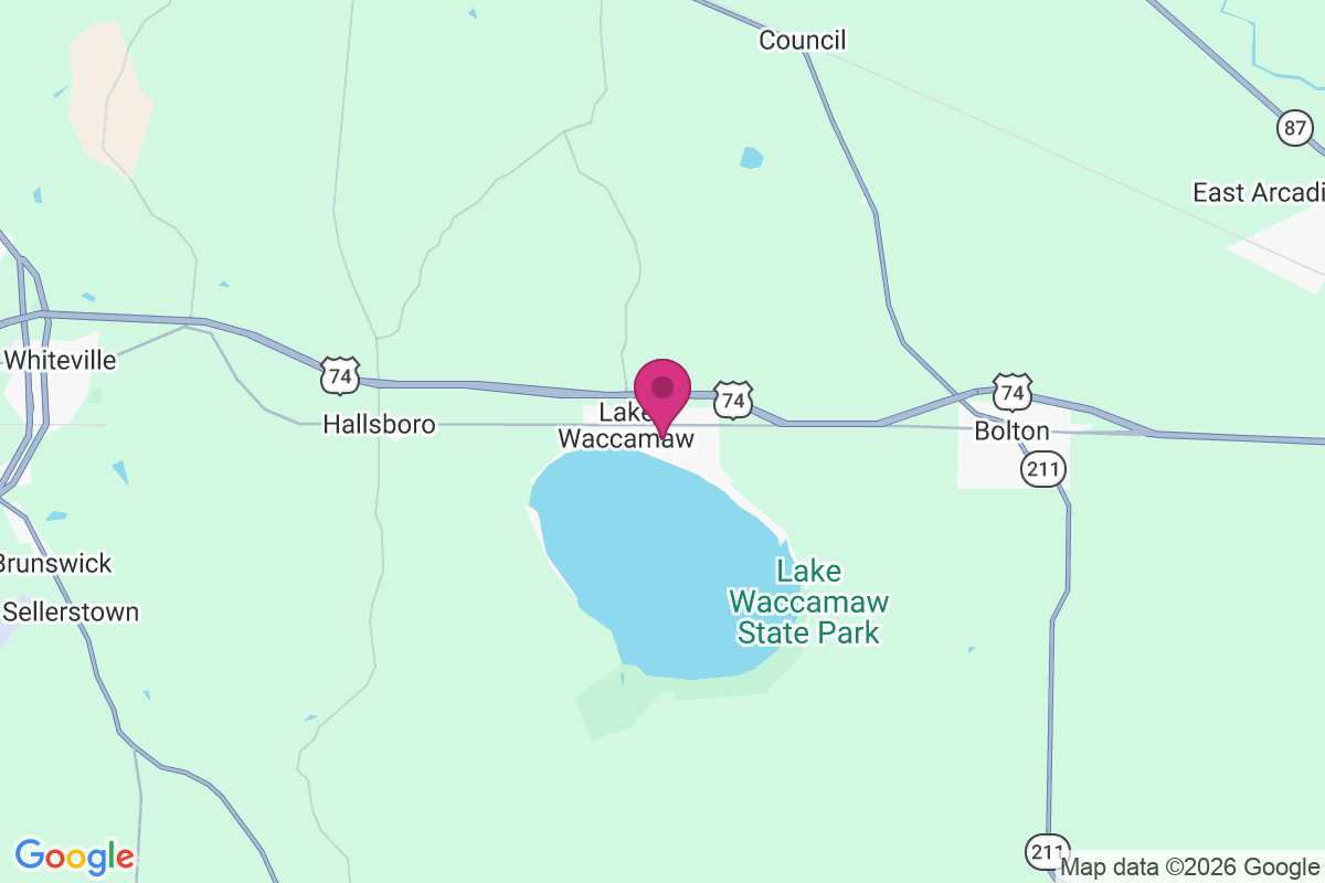 Lake Waccamaw map