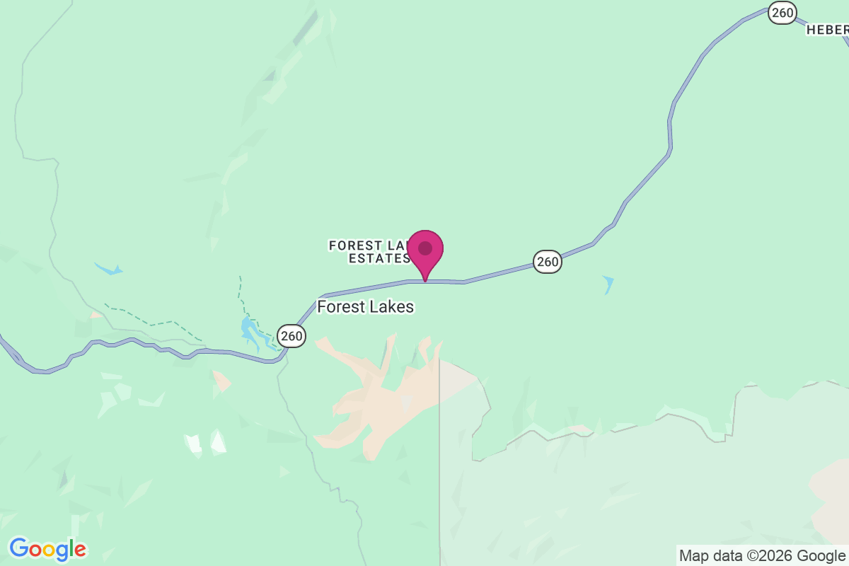 Forest Lakes Estates map