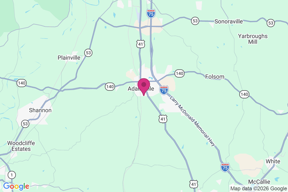 Adairsville map