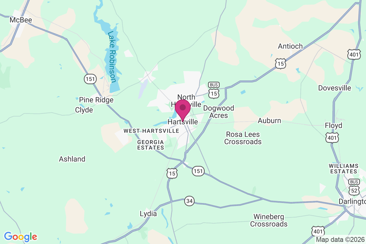 Hartsville map