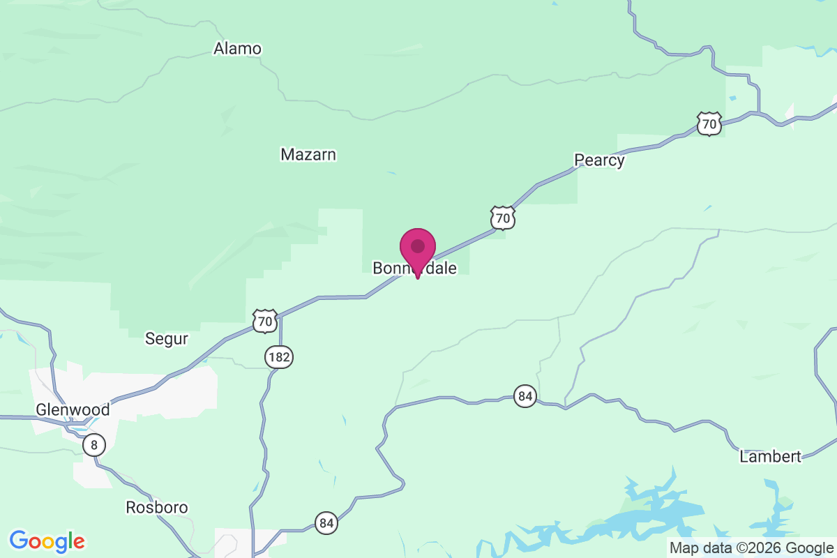 Bonnerdale map