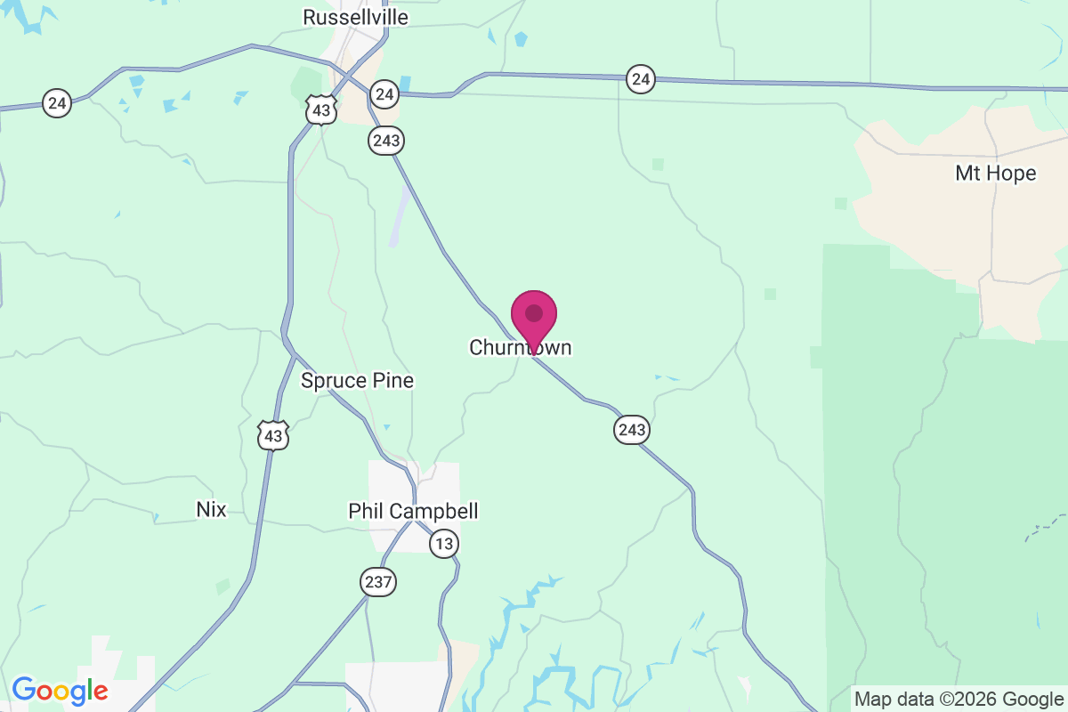 Churntown map