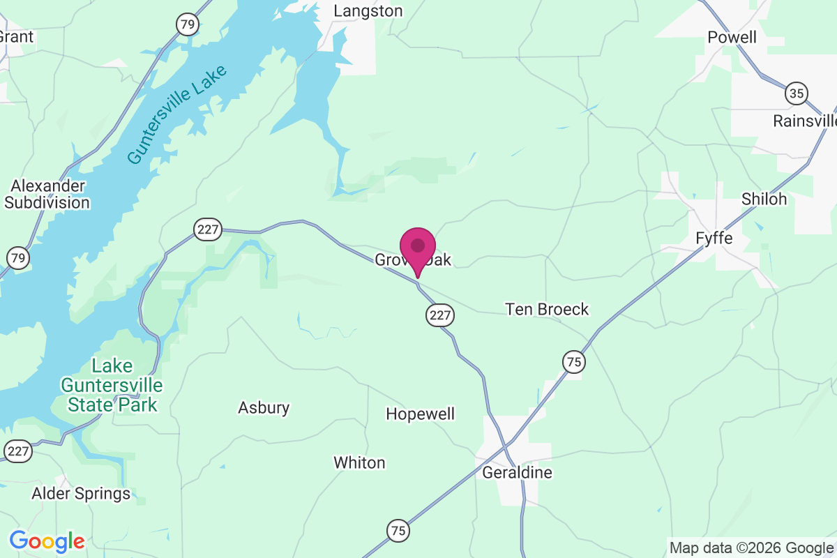 Grove Oak map