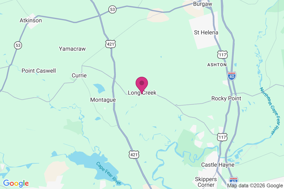 Long Creek map