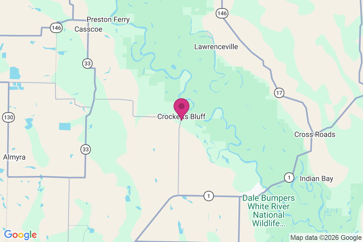 Crocketts Bluff map