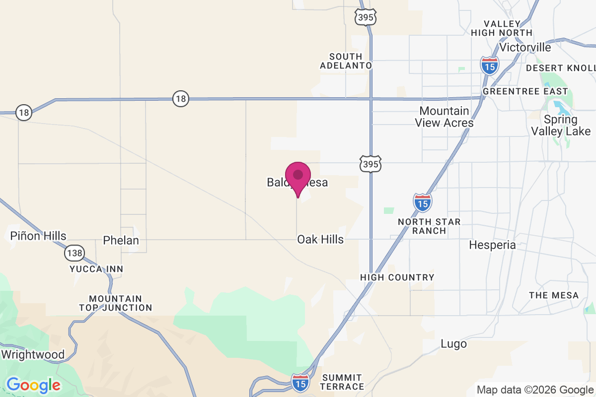 Baldy Mesa map