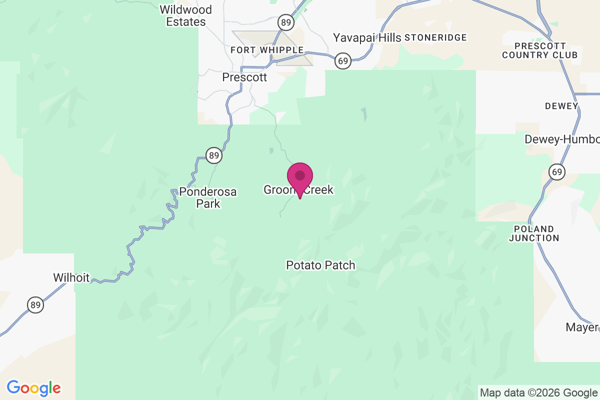 Groom Creek map
