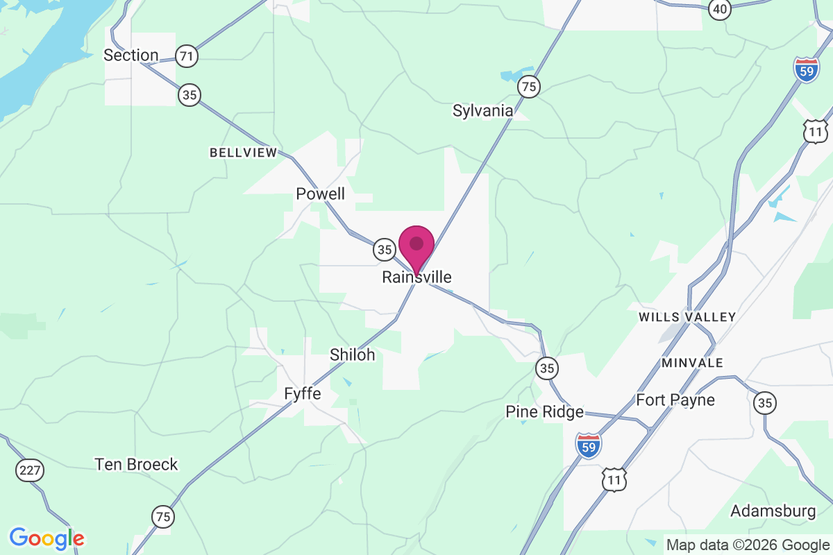 Rainsville map