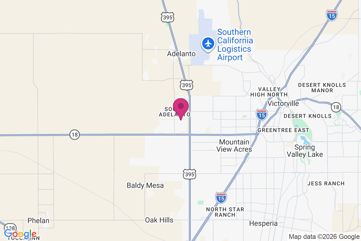South Adelanto map