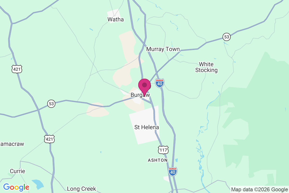 Burgaw map