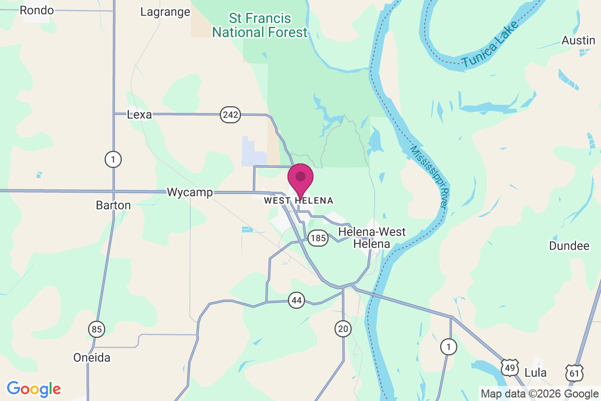 West Helena map
