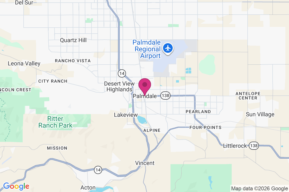 Palmdale map
