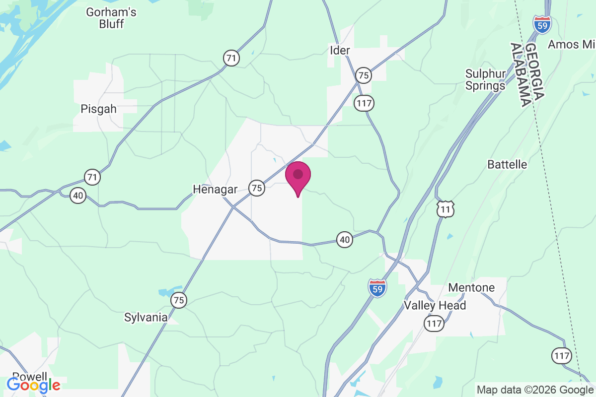 Pea Ridge Crossroads map