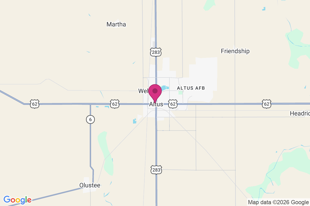 Altus Afb map