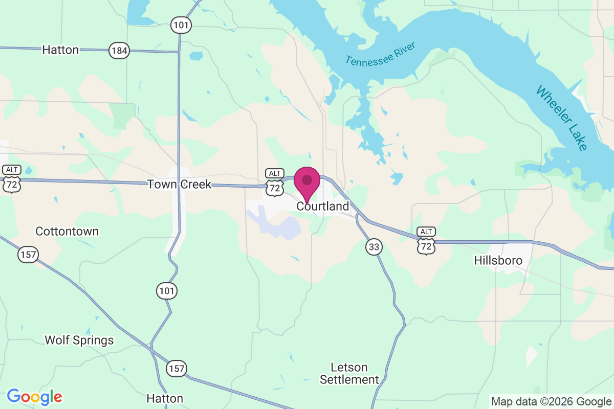North Courtland map