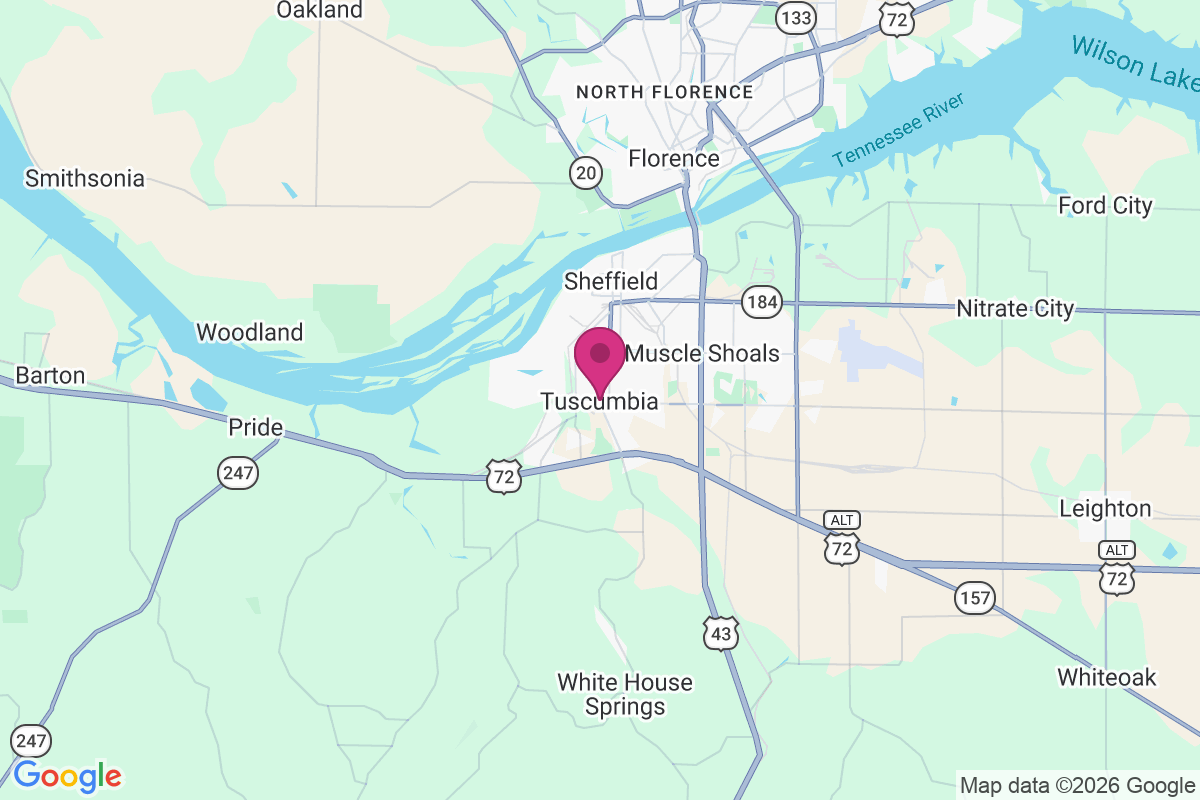 Tuscumbia map