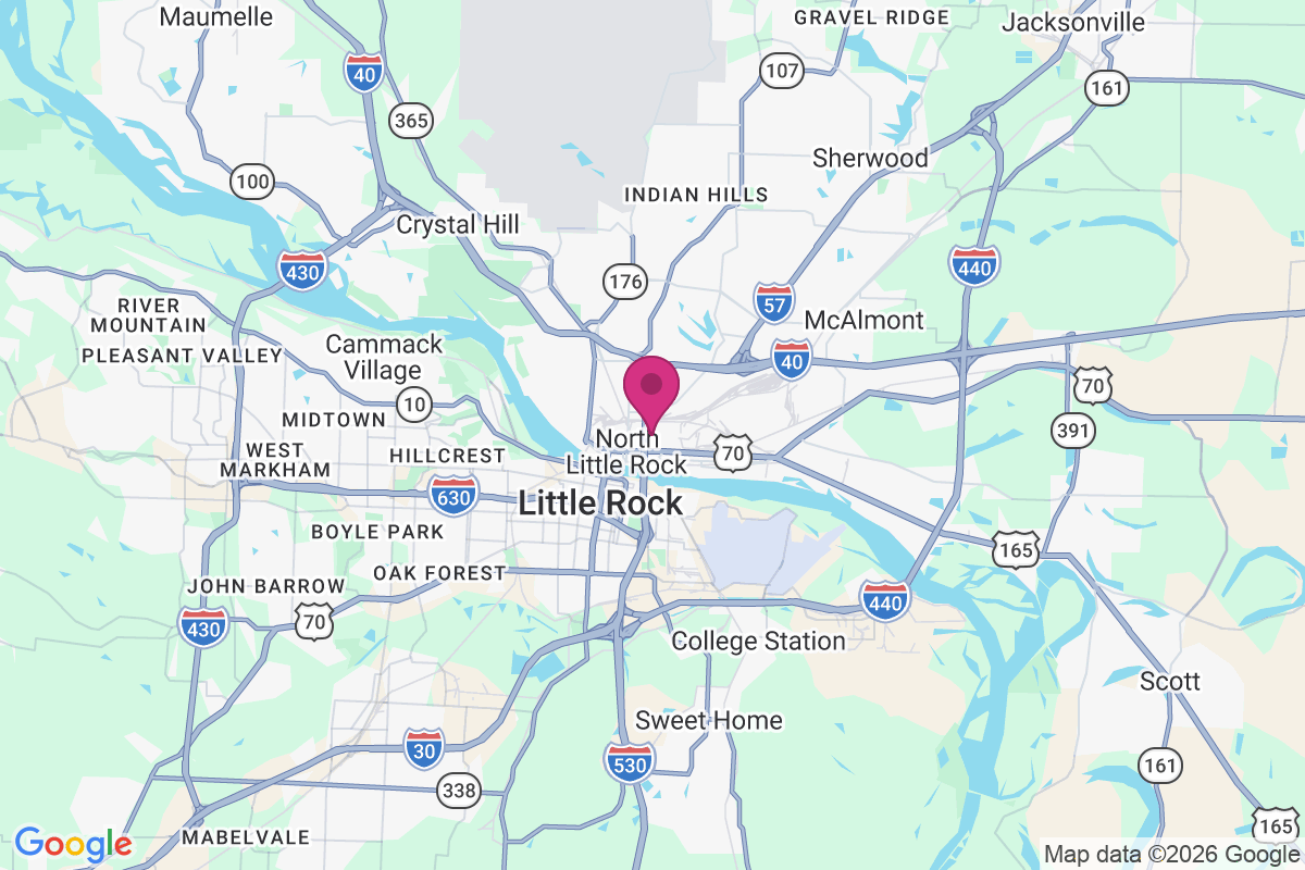 North Little Rock map