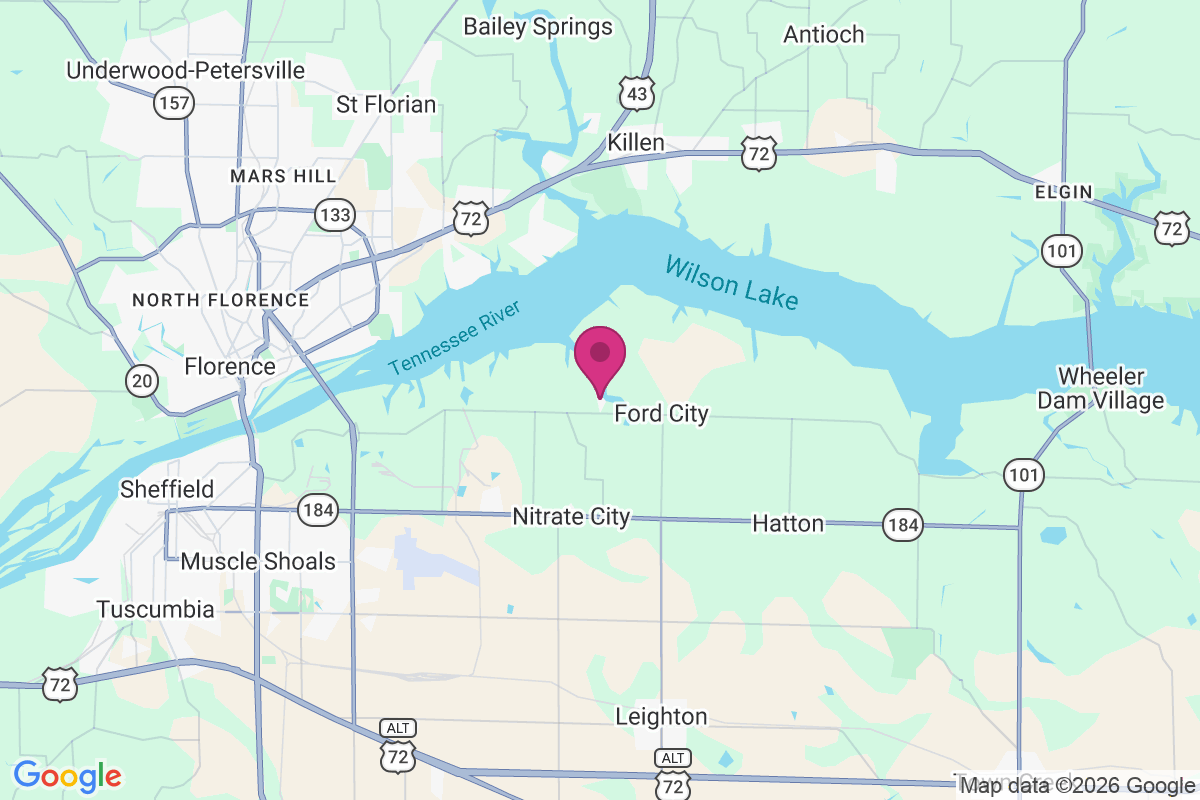 Alabama Shores map