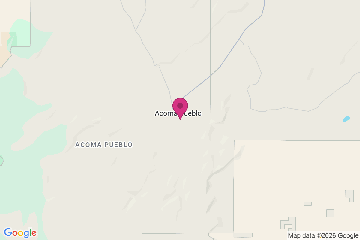 Acoma Pueblo map