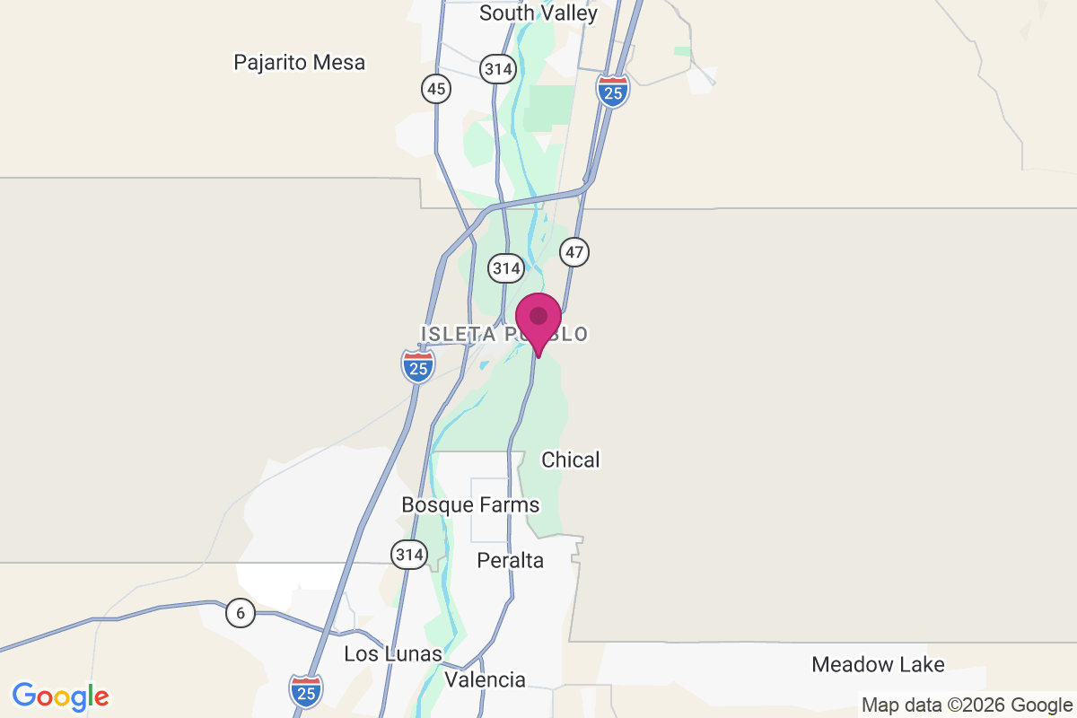 Isleta Pueblo map