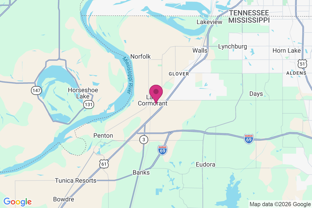 Lake Cormorant map