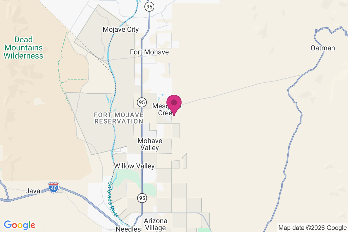 Mesquite Creek map
