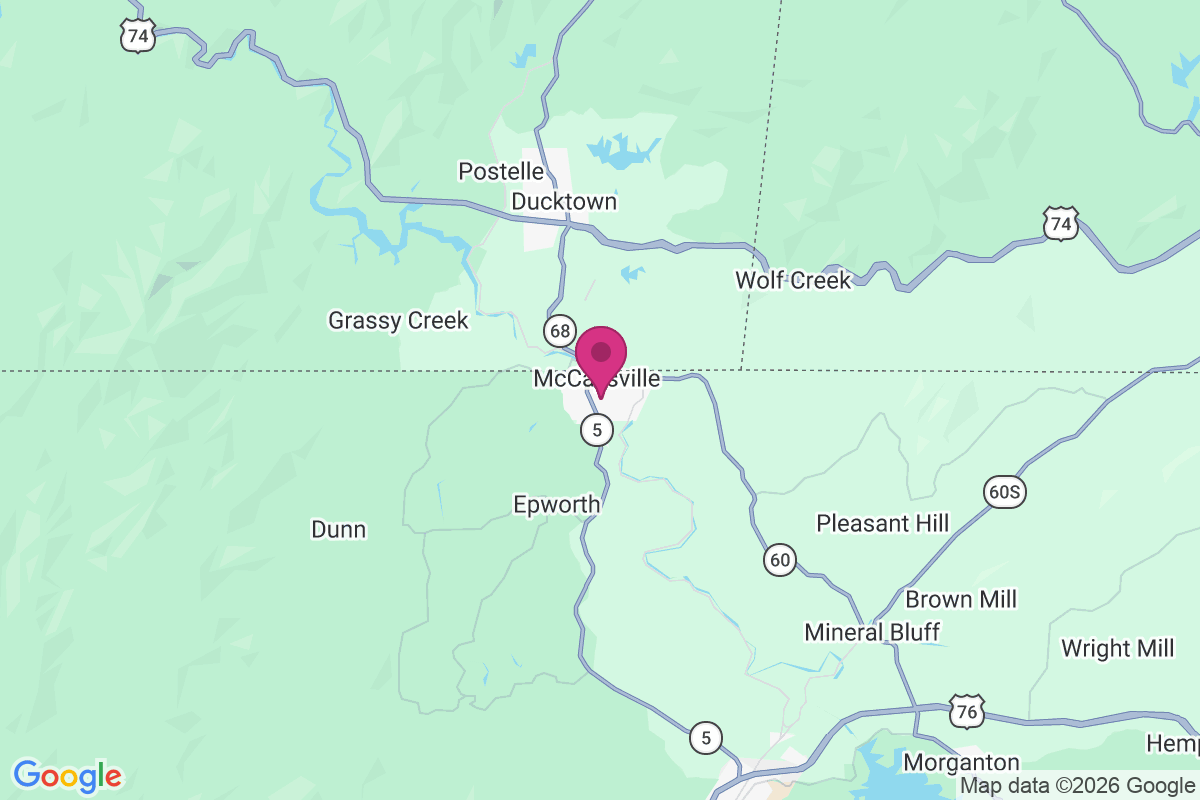 Copperhill map