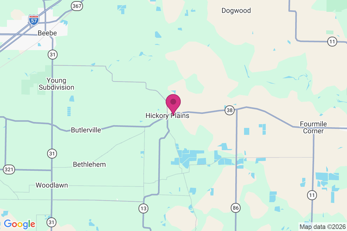 Hickory Plains map