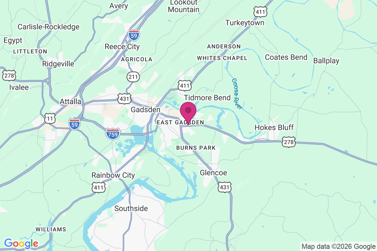 East Gadsden map