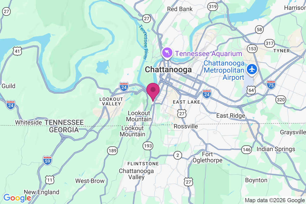 Ruby Falls map