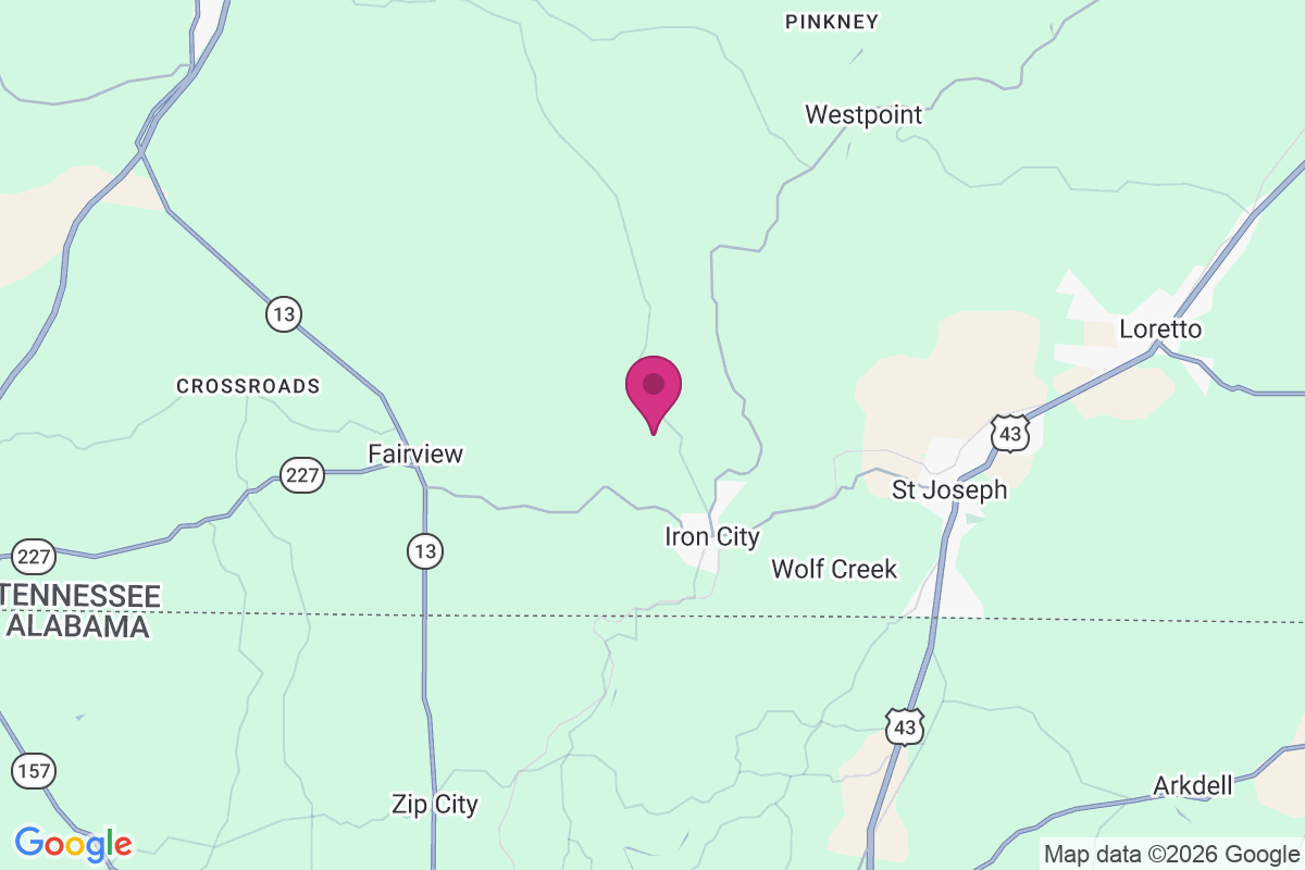 Lower Holly Creek map
