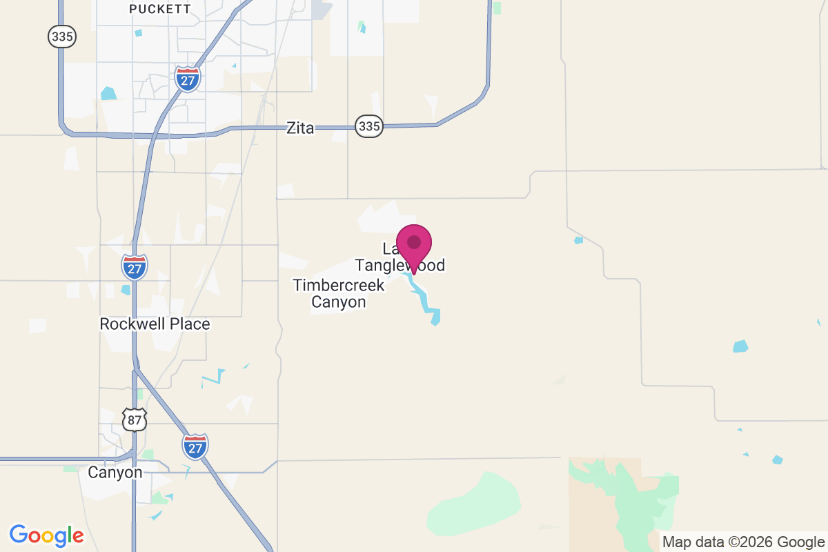 Lake Tanglewood map