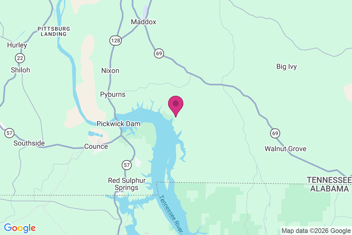 Bruton Branch map