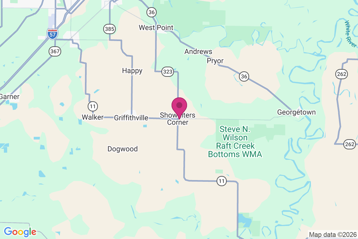 Showalters Corner map