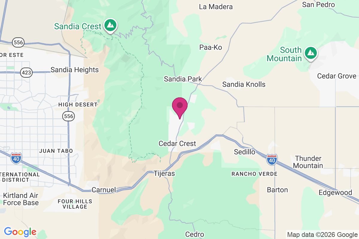 Canoncito map