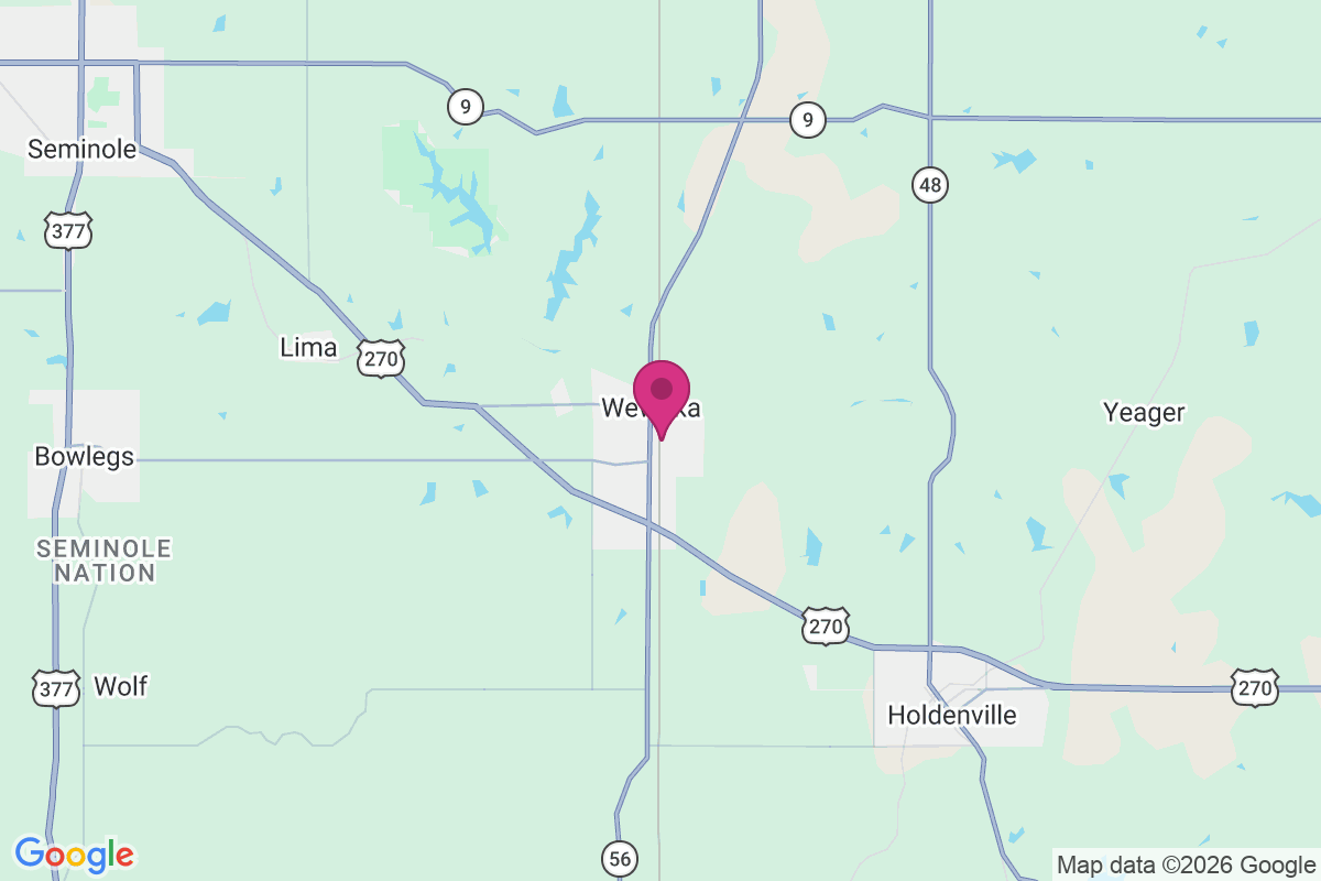 Wewoka map