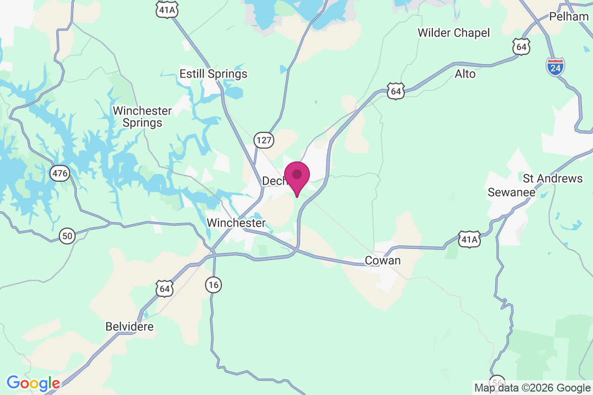 Decherd map