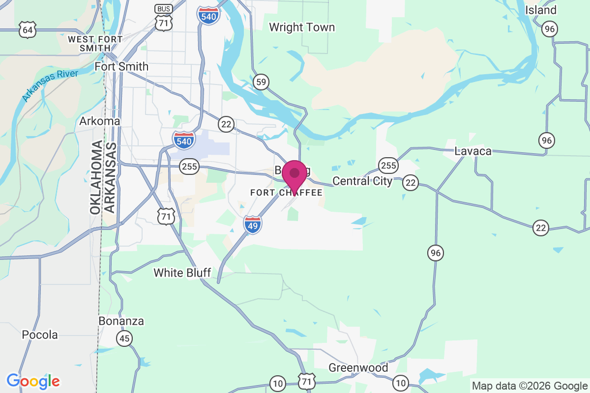 Fort Chaffee map