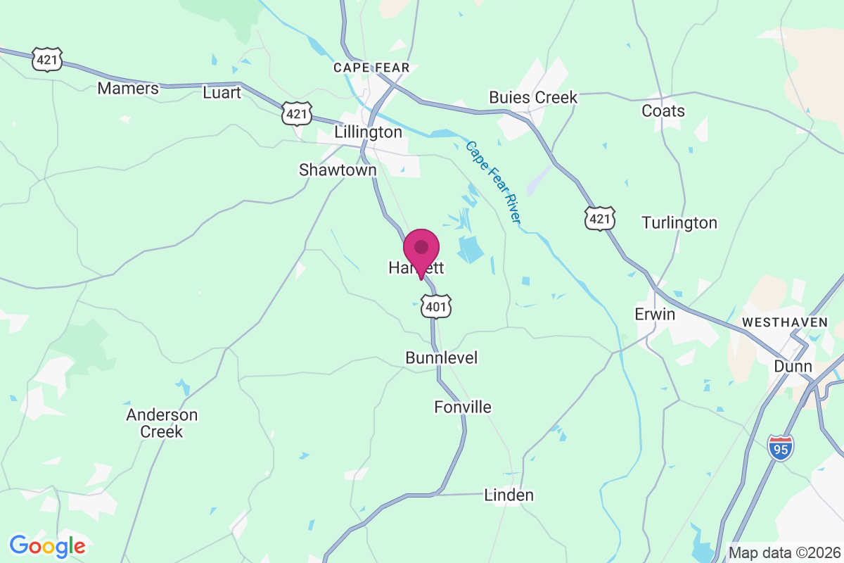 Harnett map