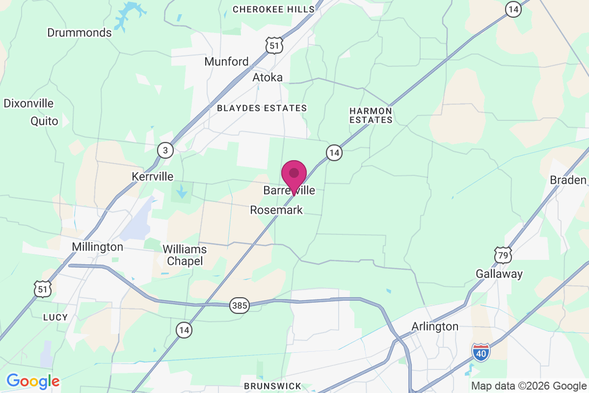 Barretville map