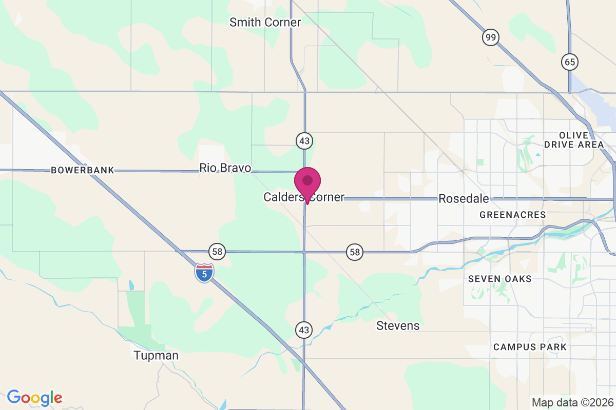 Calders Corner map