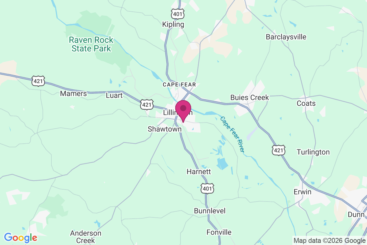 Lillington map