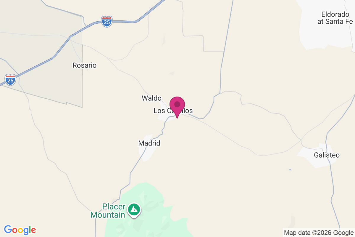 Los Cerrilos map