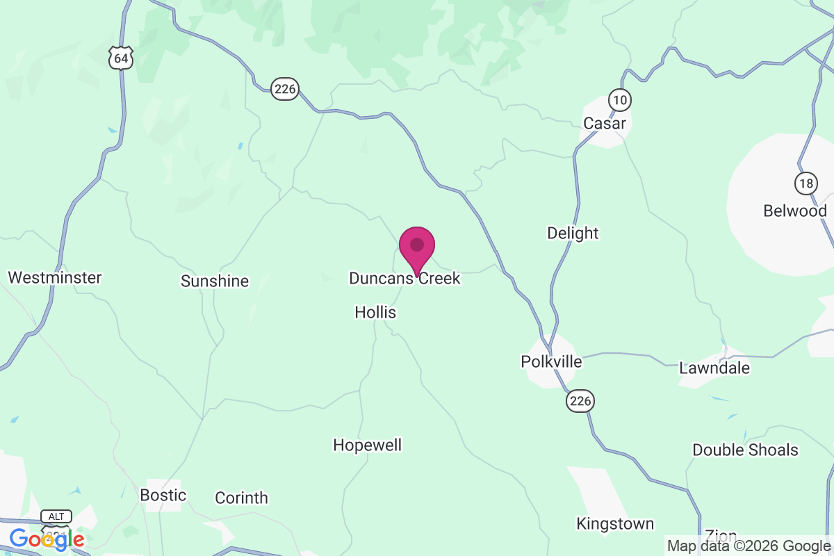 Duncans Creek map