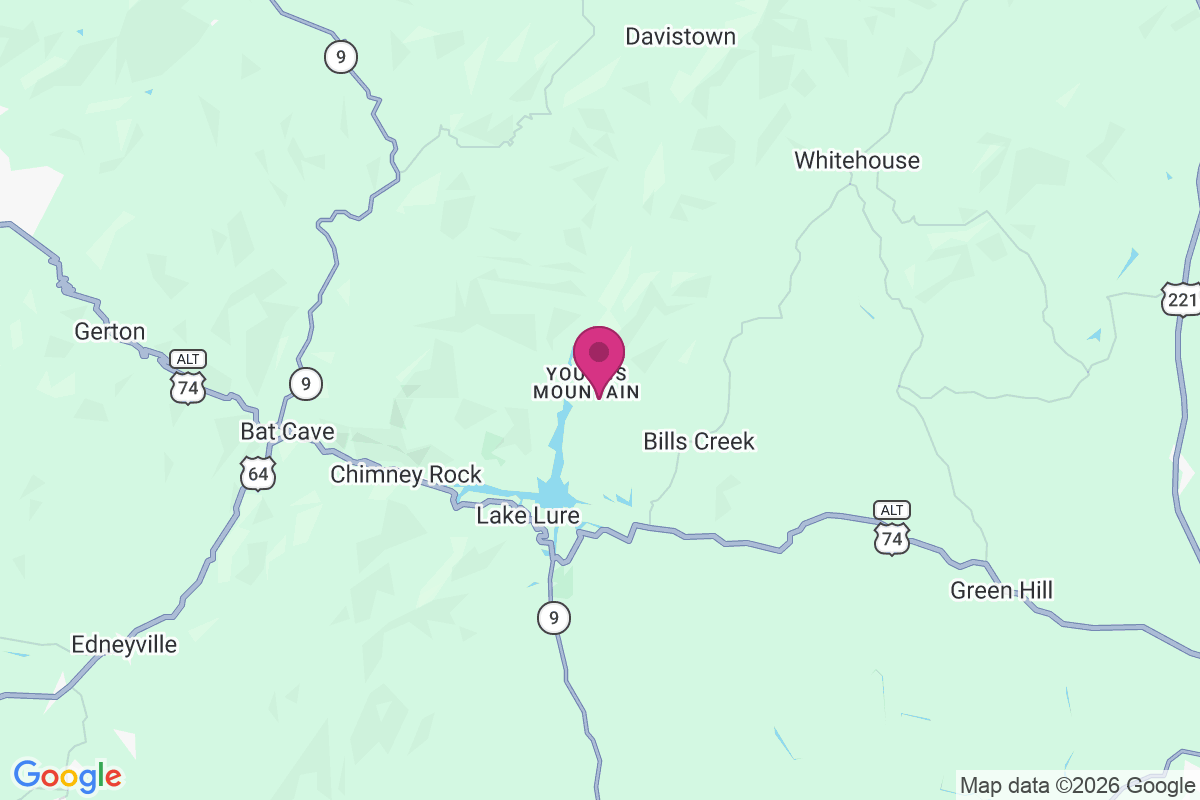 Youngs Mountain map
