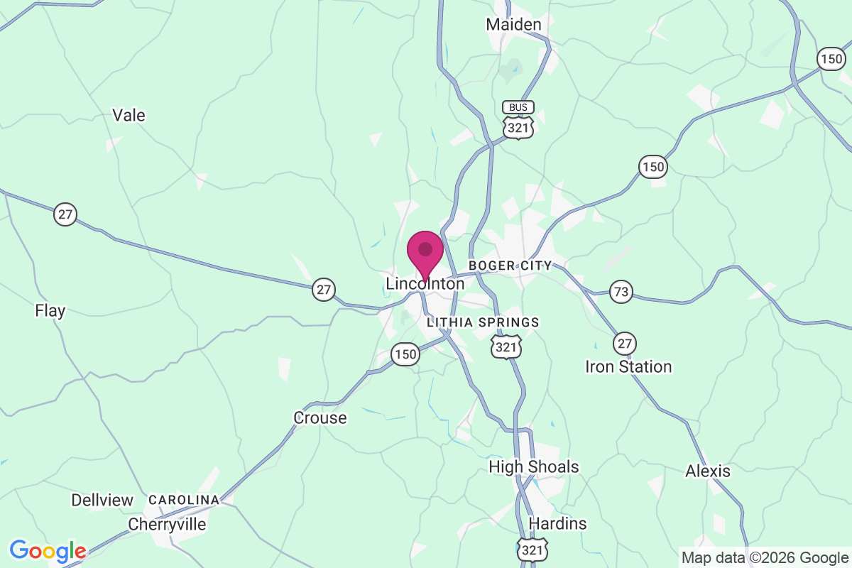 Lincolnton map