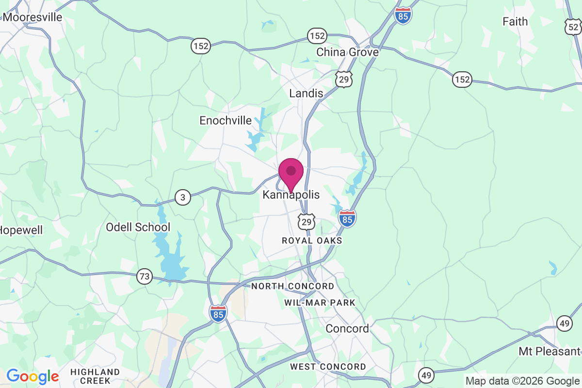Kannapolis map