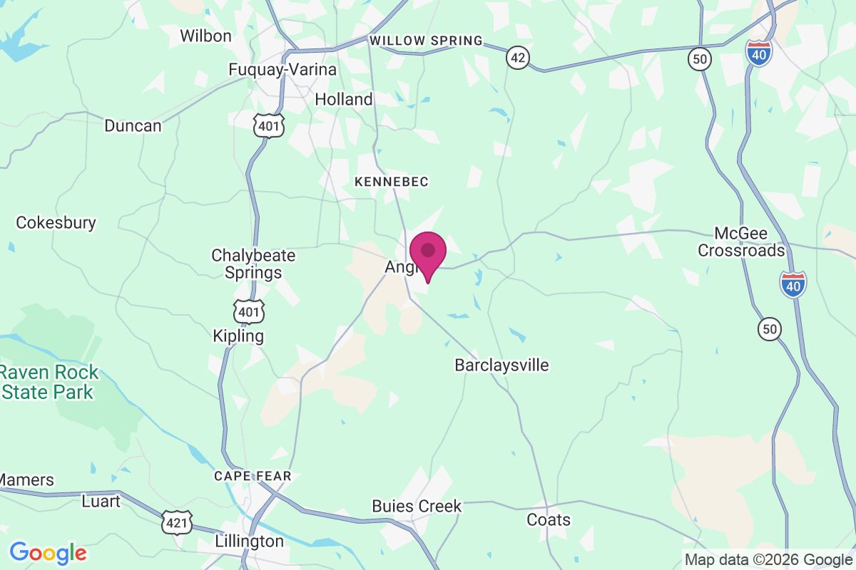 Angier map